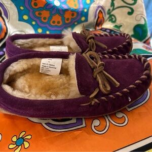 LL Bean Lamb Fur Slippers